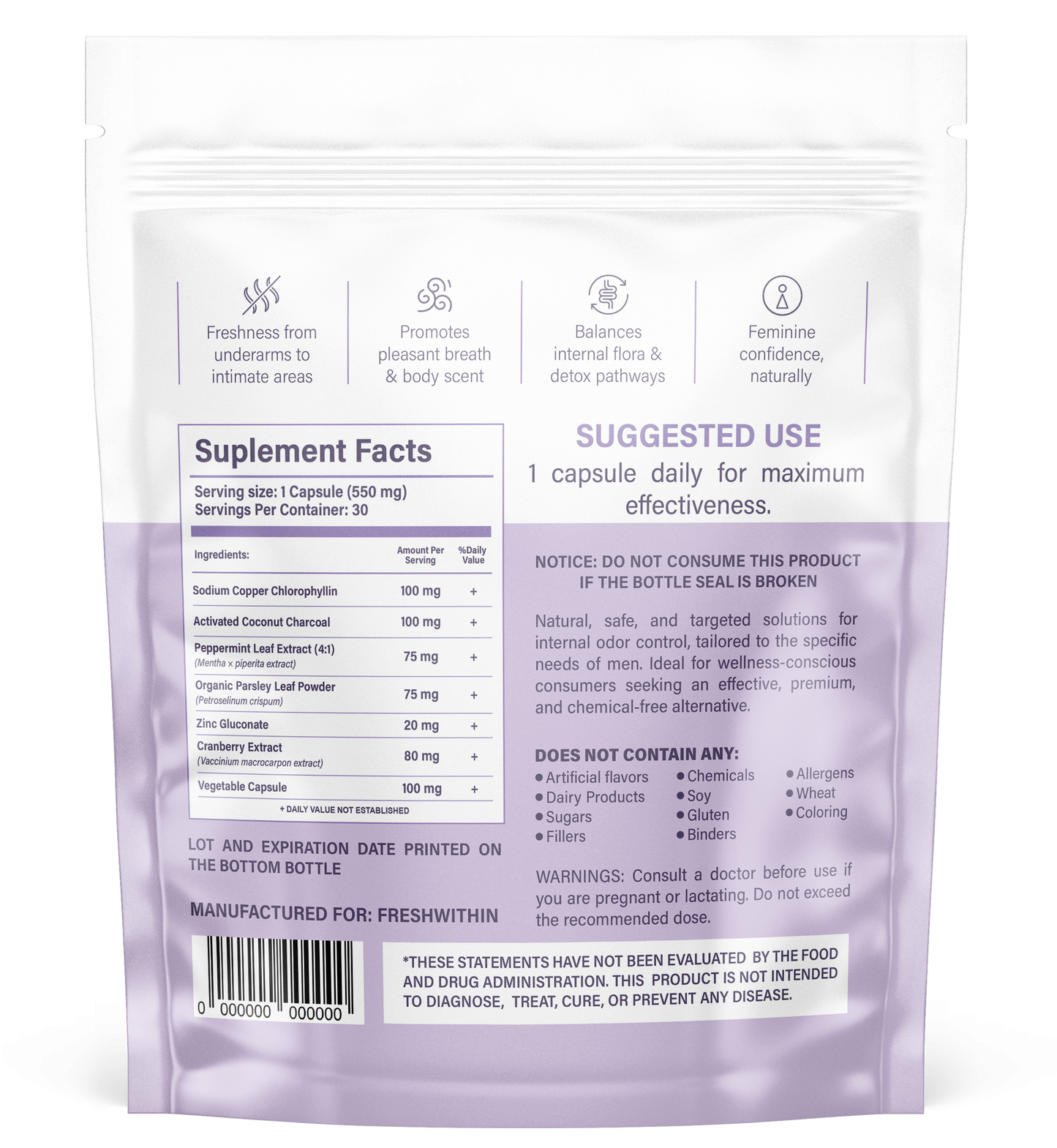 Freshwithin™ Body Deodorizer